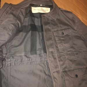 Grey military Burberry jacket size L like new